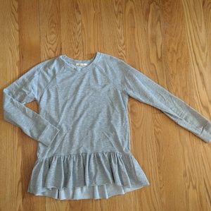 Anthropologie Pure + Good Peplum Sweatshirt
